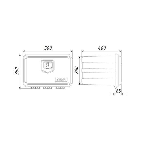 Инструментальный ящик FLYBOX (FLB500) 350х400х500