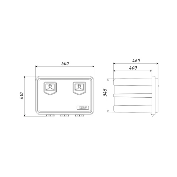 Инструментальный ящик FLYBOX (FLB600) 410х460х600